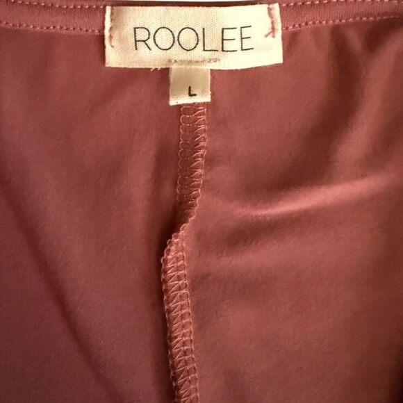 Roolee Mauve Tie Front Long Sleeve Maxi Dress - Picture 13 of 13